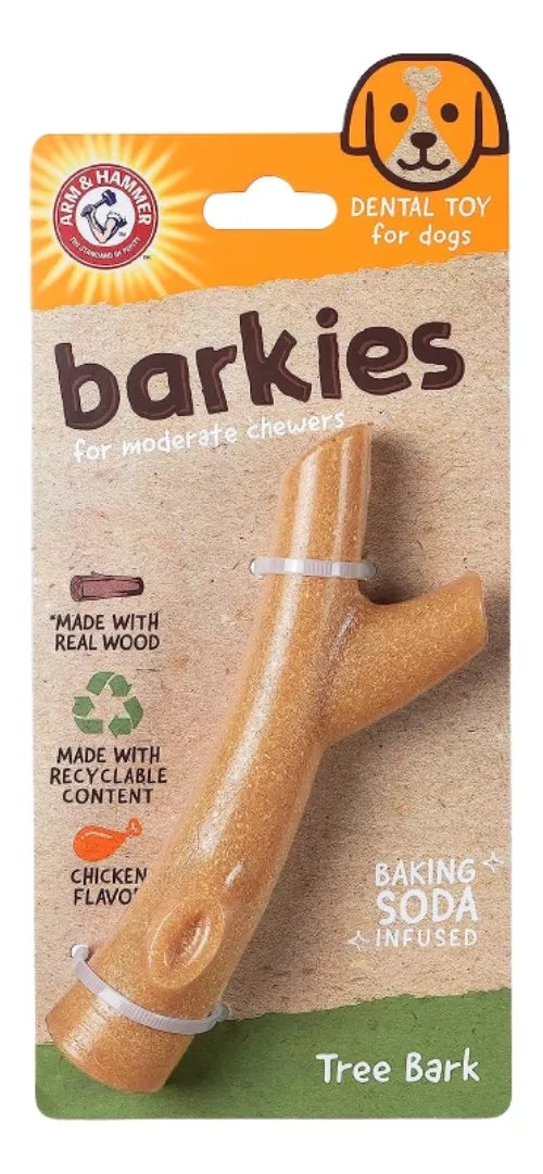 Brinquedo De Roer Barkies Tree Bark Arm&hammer Cães Até 15kg