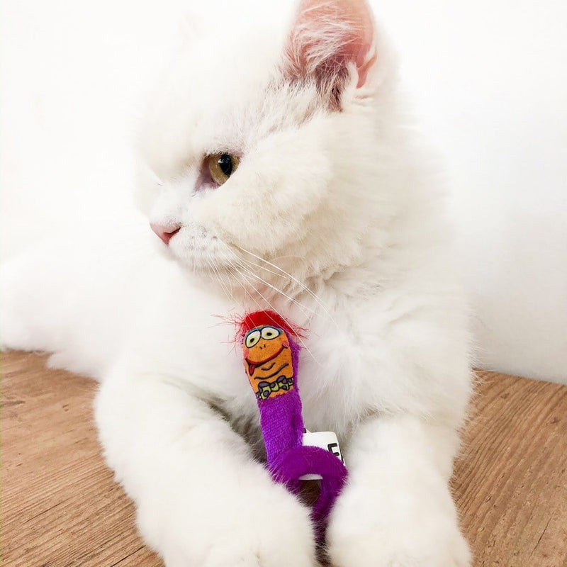 Brinquedo para Gato Minhocas Fatcat Springy Worms com Catnip
