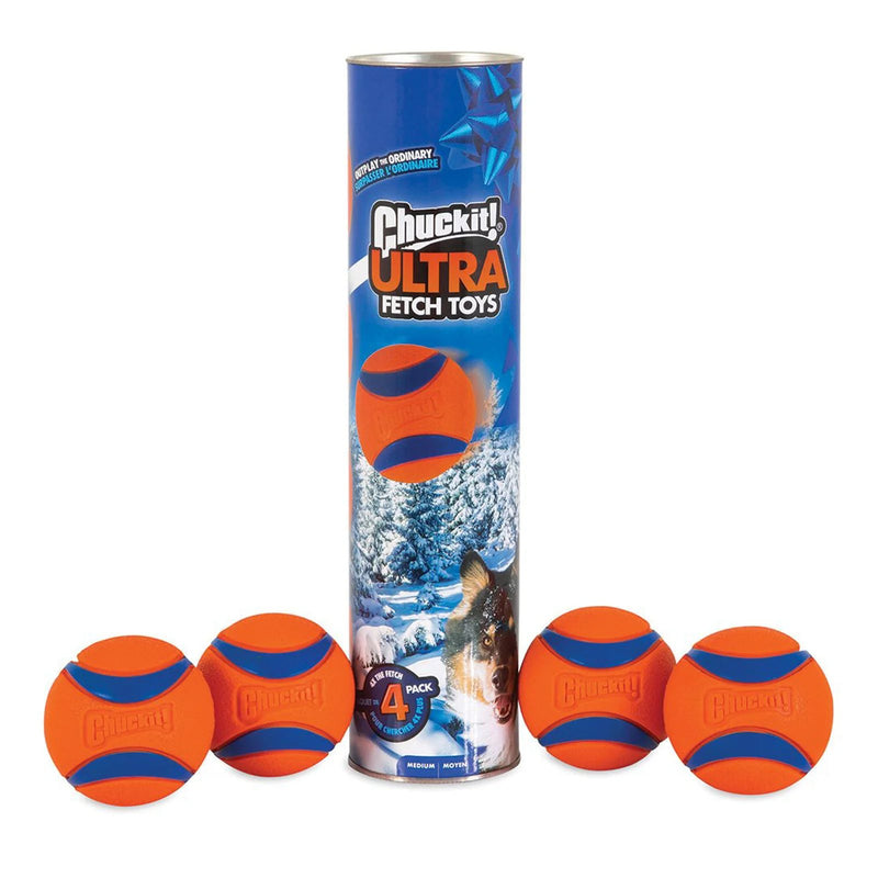 Ultra Ball Medium Kit com 4 Bolas Chuckit!
