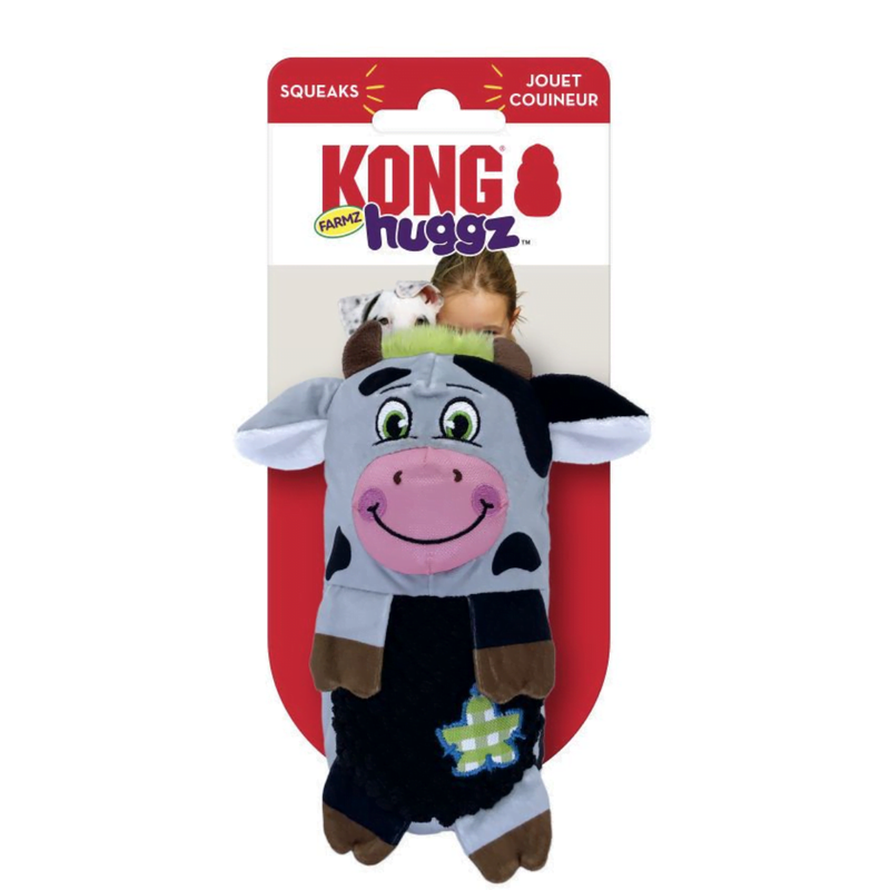Pelúcia Kong Huggz Farmz Vaca