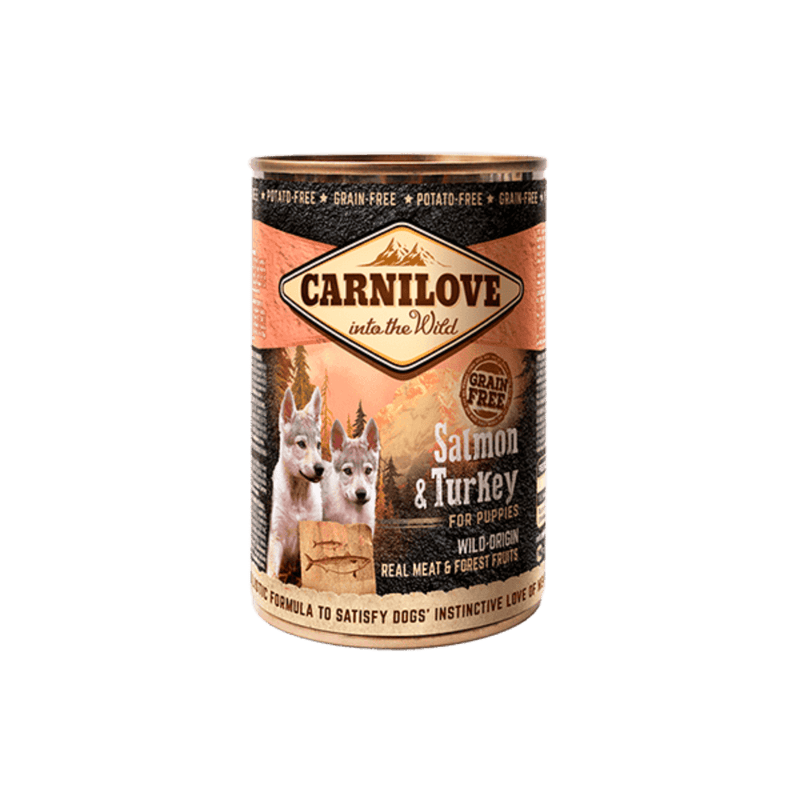 Alimentação Natural Carnilove Salmao & Peru para Filhotes Grain Free - New York Pets