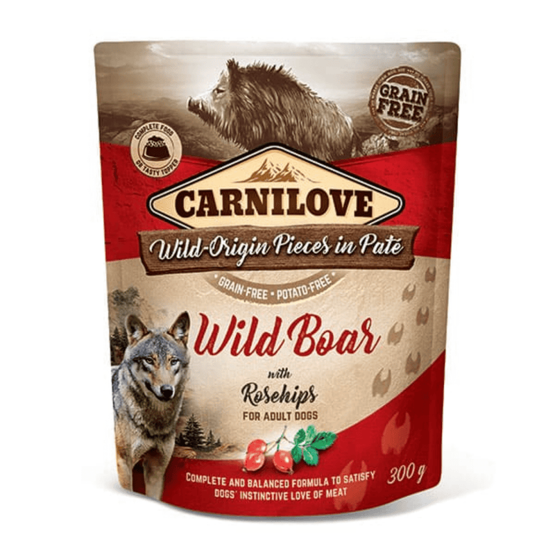 Alimentação Natural Javali & Rosehips Carnilove Patê para Cachorro - New York Pets