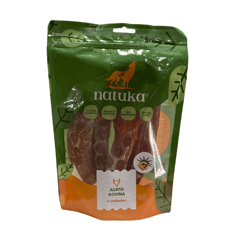 Aorta Bovina Natuka 4 unidades Mordedor Natural - New York Pets