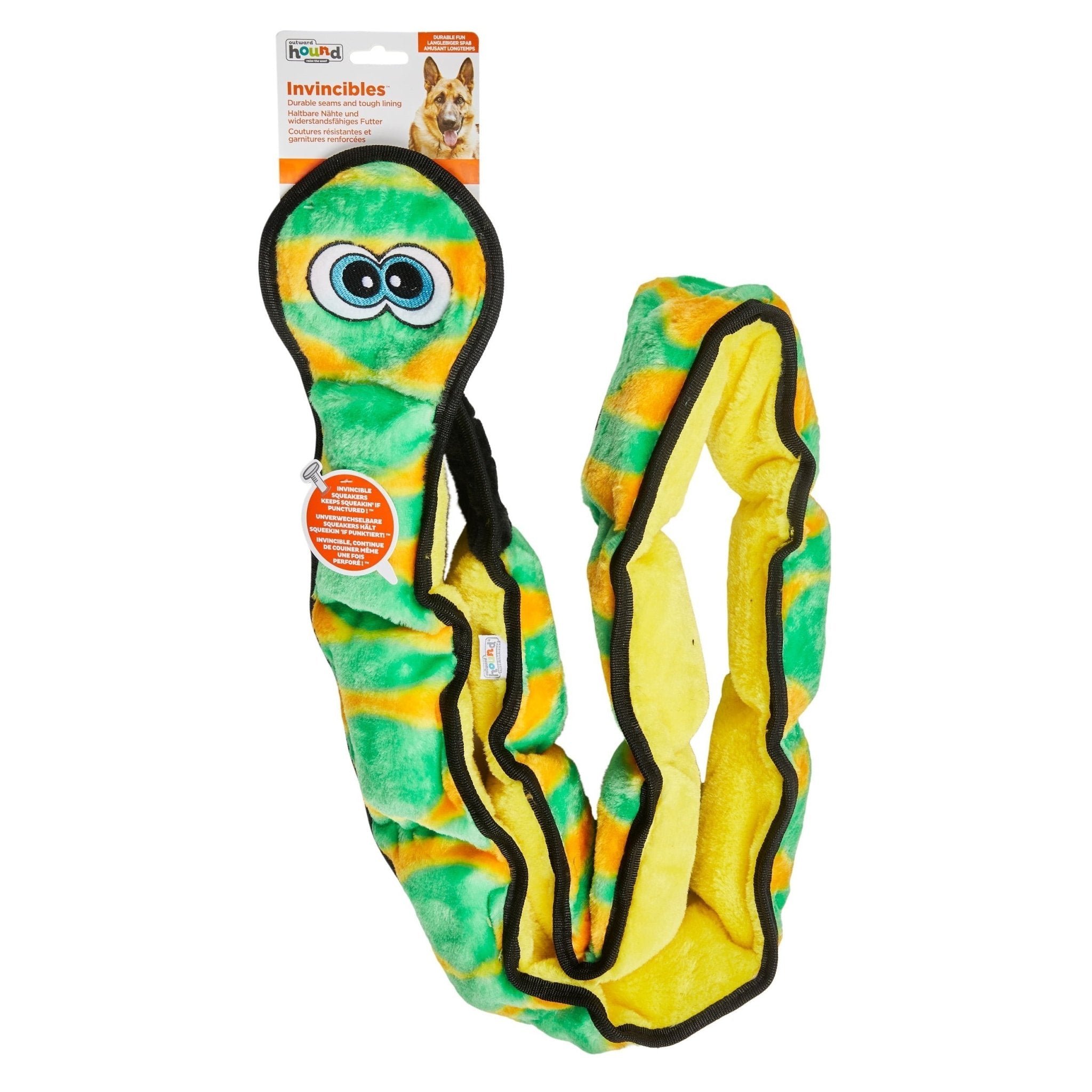 Brinquedo Cobra Longa para Cachorro Invincibles Snake XXG 1,78Metros