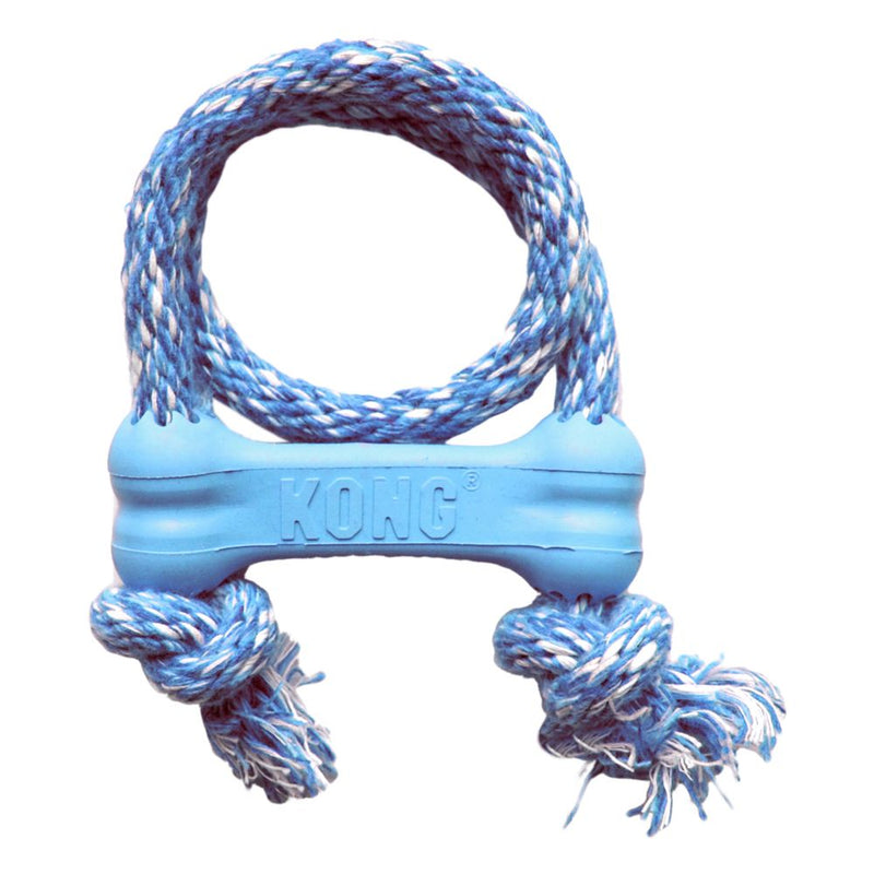 Brinquedo kong para filhotes goodie bone w/rope x - small - New York Pets