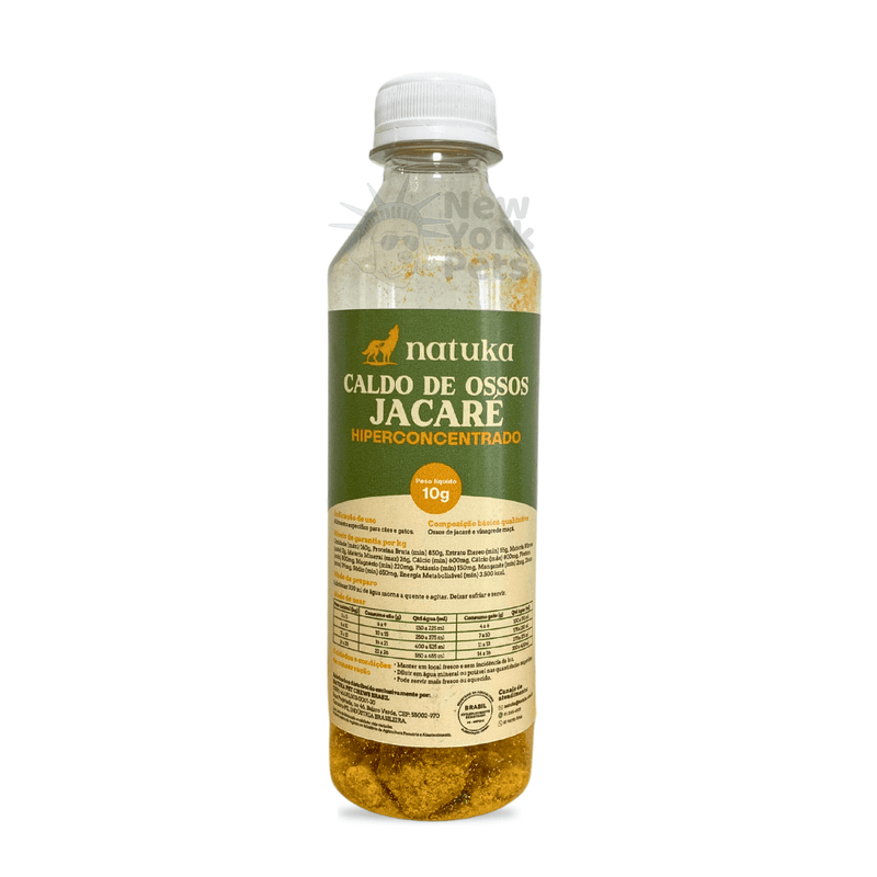 Caldo de Ossos de Jacaré 10g Natuka - New York Pets
