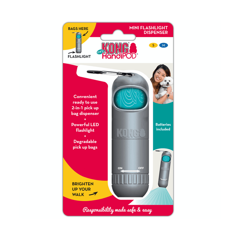 Cata Caca Kong Mini Handipod com Lanterna para Passeio - New York Pets