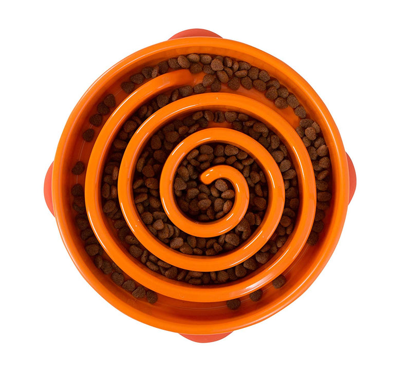 Comedouro Lento Fun Feeder Outward Hound Laranja - New York Pets