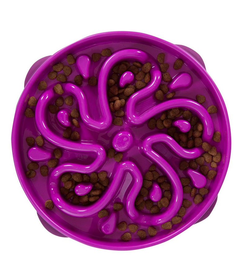 Comedouro Lento Fun Feeder Outward Hound Roxo - New York Pets