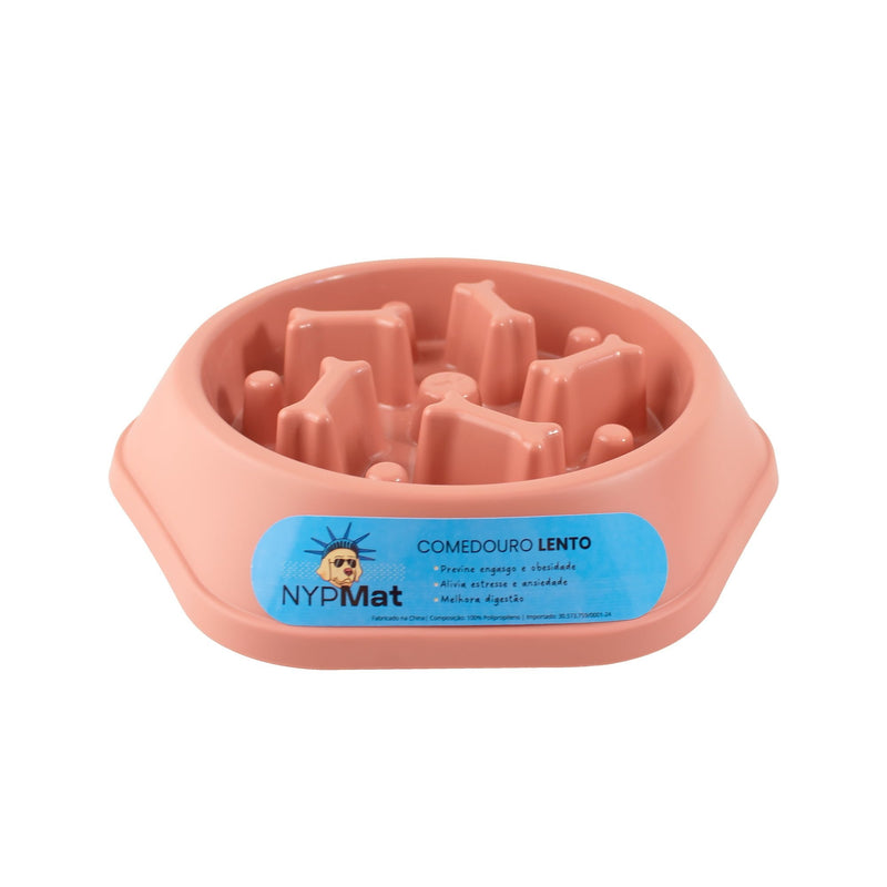 Comedouro Lento modelo Osso NYP para cães - New York Pets