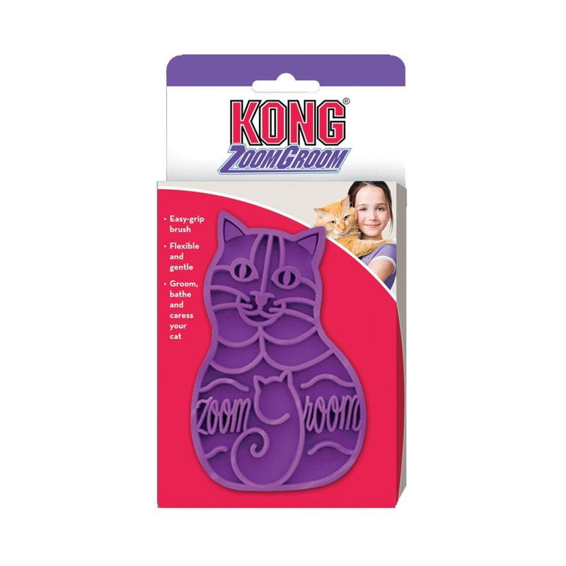 Escova massageadora kong zoomgroom para gatos - New York Pets