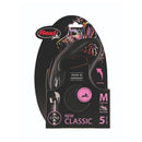 Guia Retrátil Flexi New Classic Corda Preto 5 Metros - New York Pets