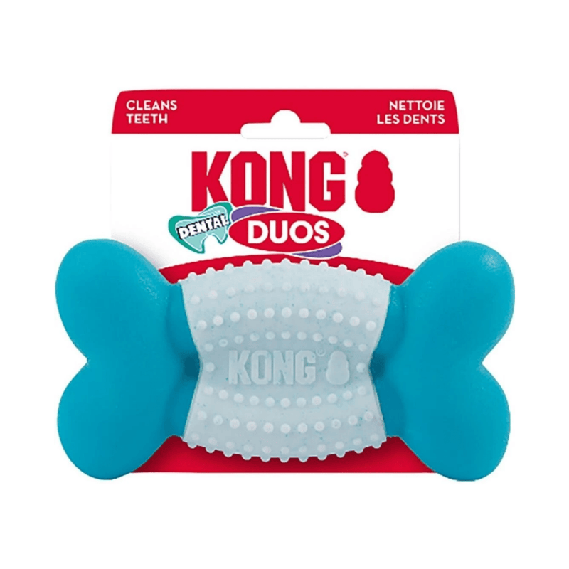 KONG Duets Dental Osso – Brinquedo Mordedor Dental para Cães - New York Pets