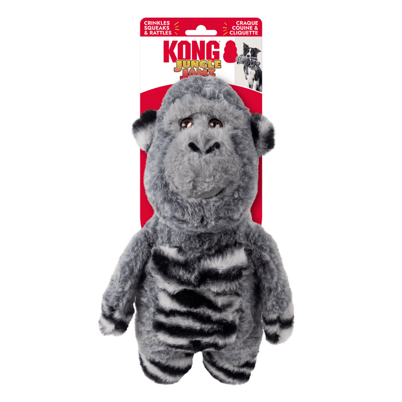 KONG Jungle Jamz Gorilla – Brinquedo Sonoro e Interativo para Cães - New York Pets