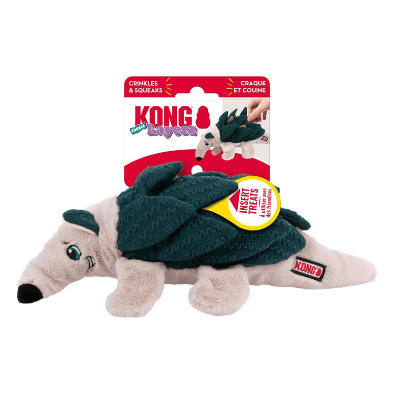 KONG Pelúcia Layerz Forage – Pelúcia Tatu para Cachorro - New York Pets