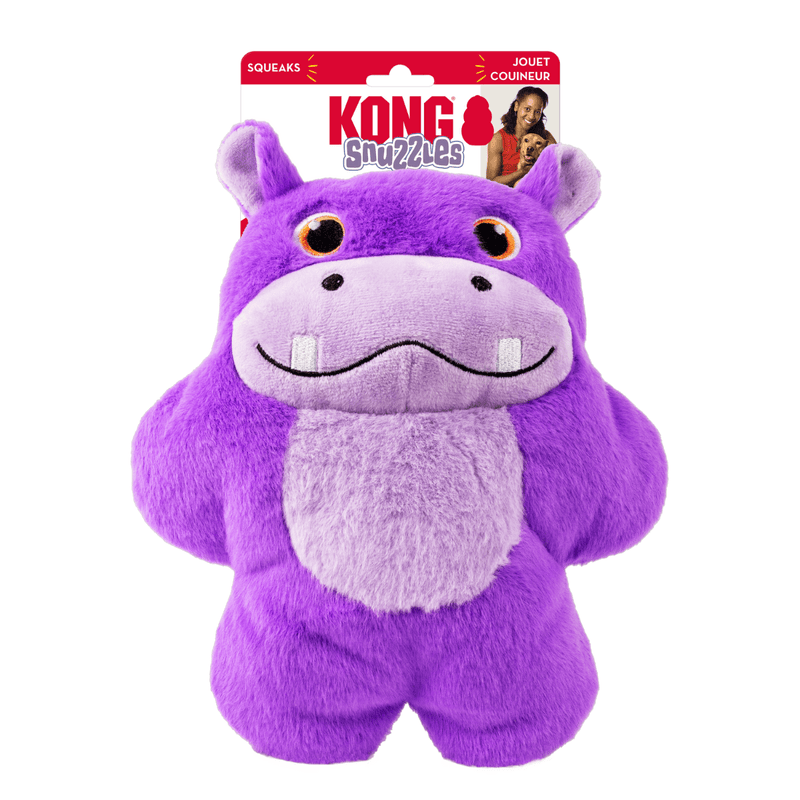KONG Snuzzles Hipopotamo – Brinquedo Extra Grande e Macio para Cães - New York Pets