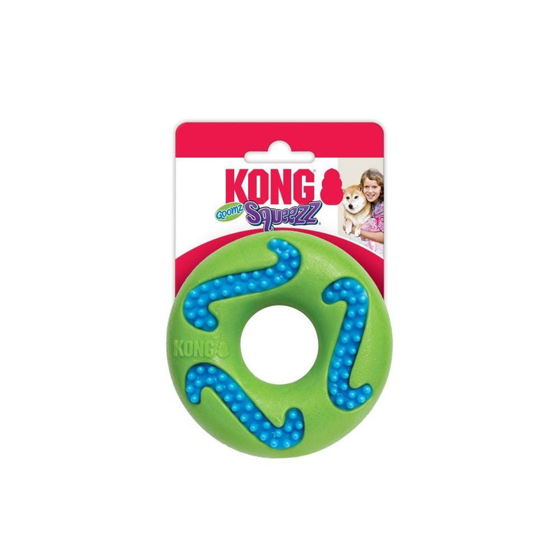 Mordedor Kong Squeezz Goomz Ring para Cachorro com Apito - New York Pets