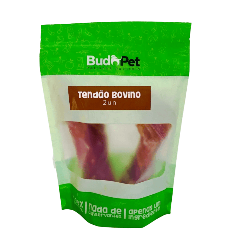 Mordedor Natural Tendão Bovino BudoPet - New York Pets
