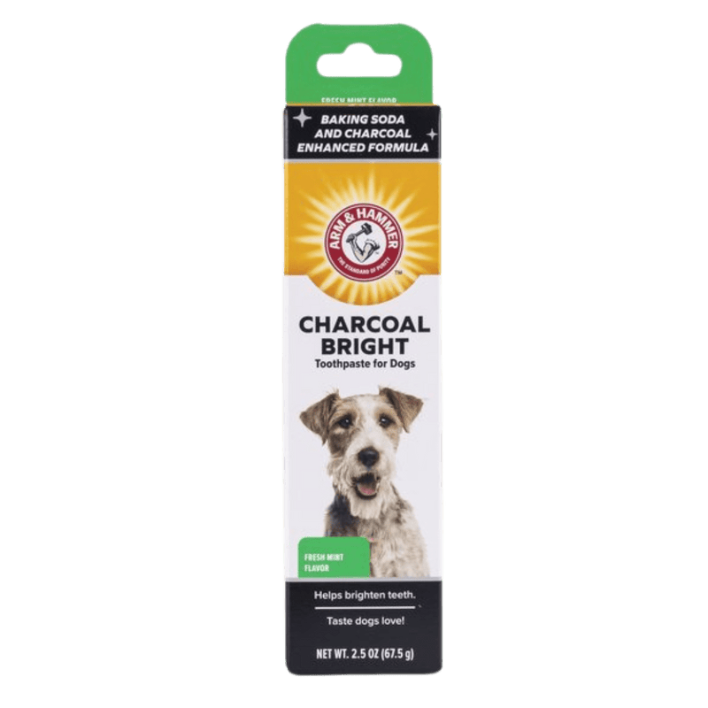 Pasta De Dente Para Cães Enzimática Clareadora Sabor Menta - Arm & Hammer Charcoal Bright - New York Pets