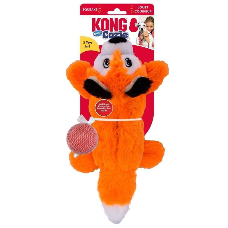 Pelúcia Kong Cozie Pockets Fox 3em1 - New York Pets