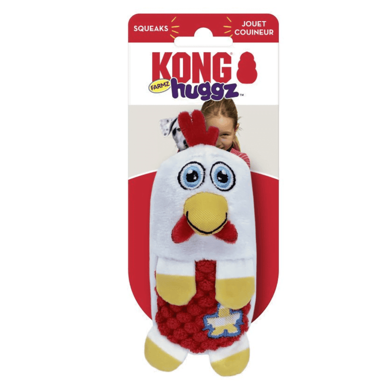 Pelúcia Kong Huggz Farmz Galinha - New York Pets