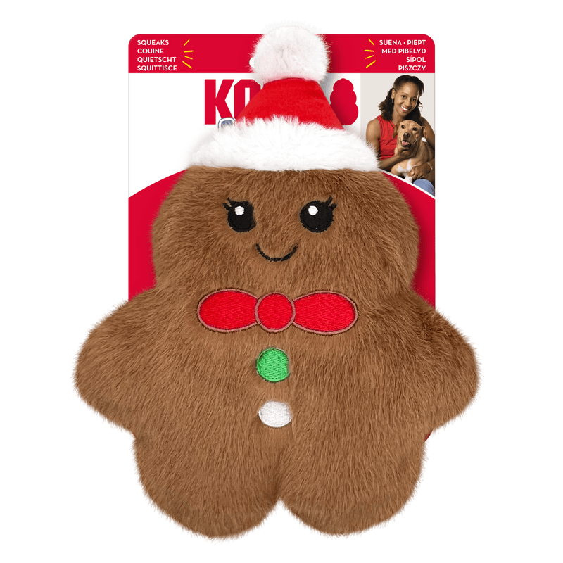 Pelucia Kong Snuzzles Biscoito Gingerbread Holiday - New York Pets