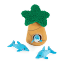 Pelucia Surpresa Zippy Paws com Golfinhos Burrows Apito para Cachorro - New York Pets
