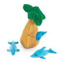Pelucia Surpresa Zippy Paws com Golfinhos Burrows Apito para Cachorro - New York Pets