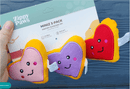 Pelucia Zippy Miniz Cookie de Coração - Pack com 3 - New York Pets