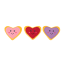Pelucia Zippy Miniz Cookie de Coração - Pack com 3 - New York Pets