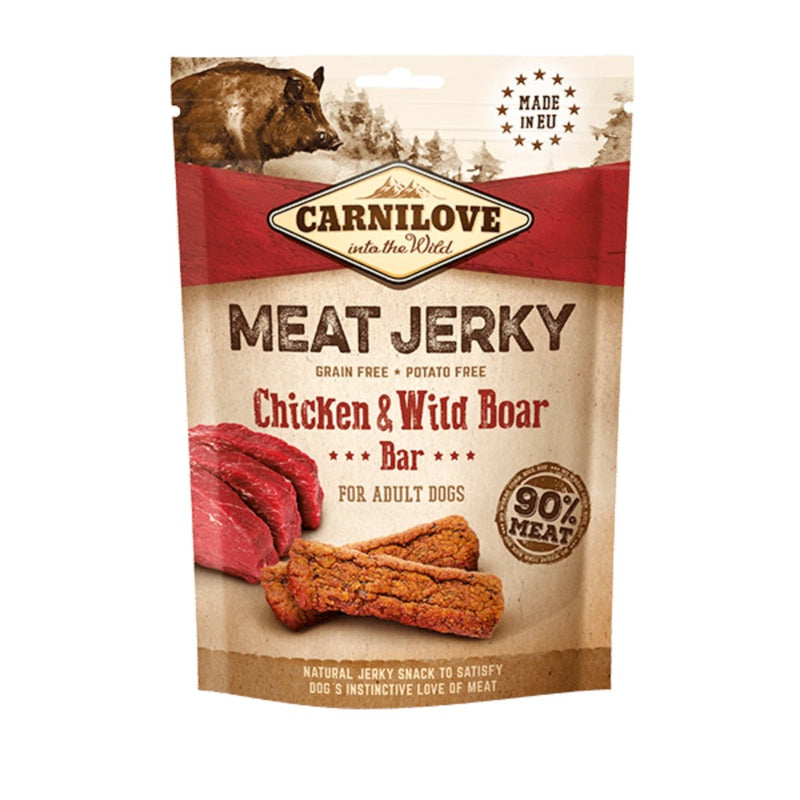 Petisco Natural Carnilove Frango e Javali Desidratado para Cães - New York Pets
