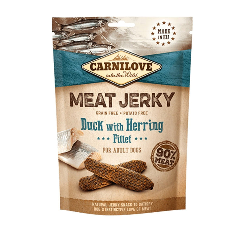 Petisco Natural Carnilove Pato e Arenque Desidratado para Cães - New York Pets