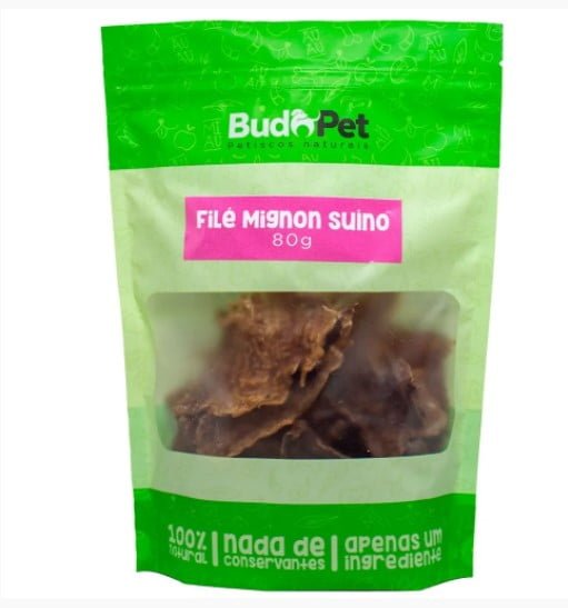 Petisco Natural Filé Mignon Suíno para Cães e Gatos BudoPet - New York Pets