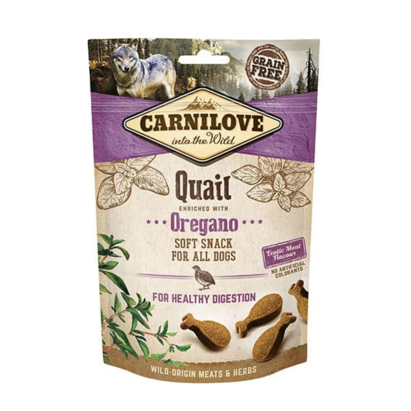 Petisco Semi - úmido Codorna e Orégano Carnilove para Cães - New York Pets