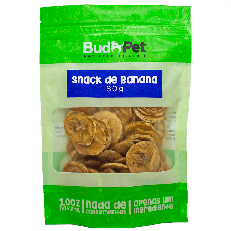 Petisco Snack banana budopet para cães e gatos - New York Pets