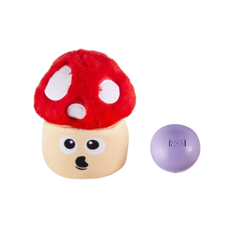 Snack Palz Cogumelo - Pelucia com Bola para Cachorro - Outward Hound - New York Pets
