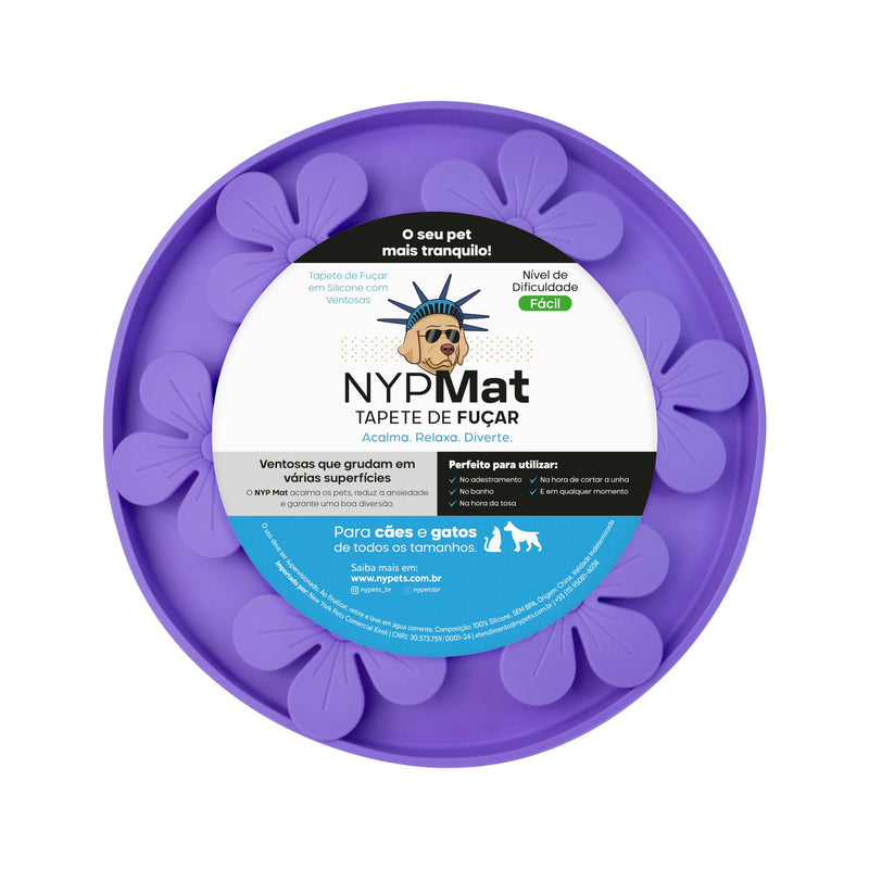 Tapete de Fuçar Flor com ventosas New York Pets - New York Pets