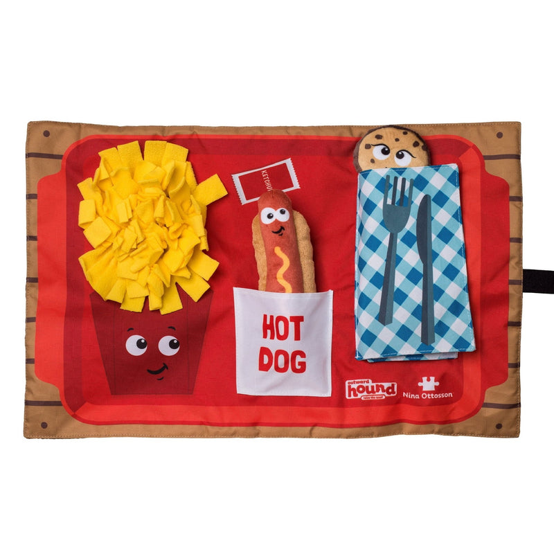 Tapete de Fuçar Nina Ottosson Activity Matz Fast Food Fun - New York Pets