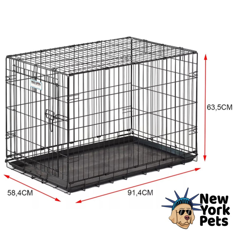 Caixa De Arame Cercado Gaiola Para Cães E Gatos - PRO VALU CRATE 36" ATÉ 32KG