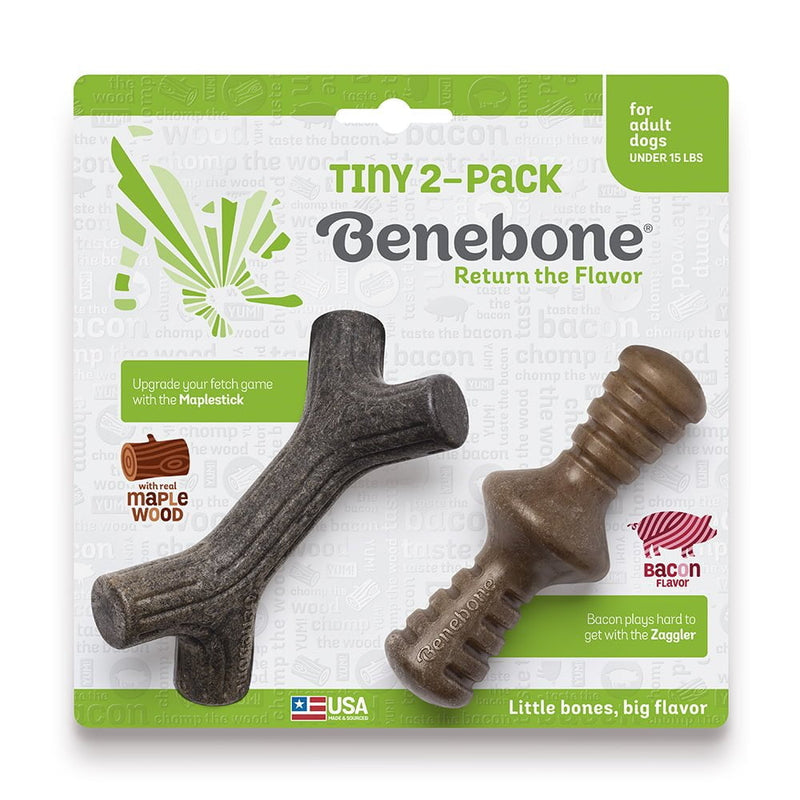 Benebone Tiny 2-Pack Bacon e Maple