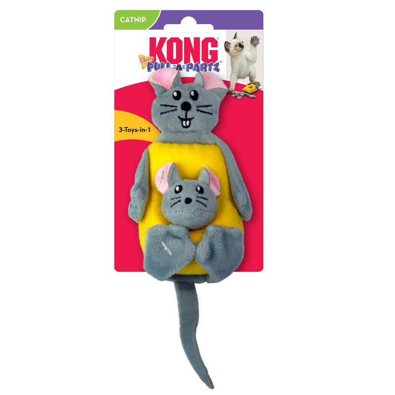 Brinquedo para gato Kong  PULL-A-PARTZ Cheezy Queijo