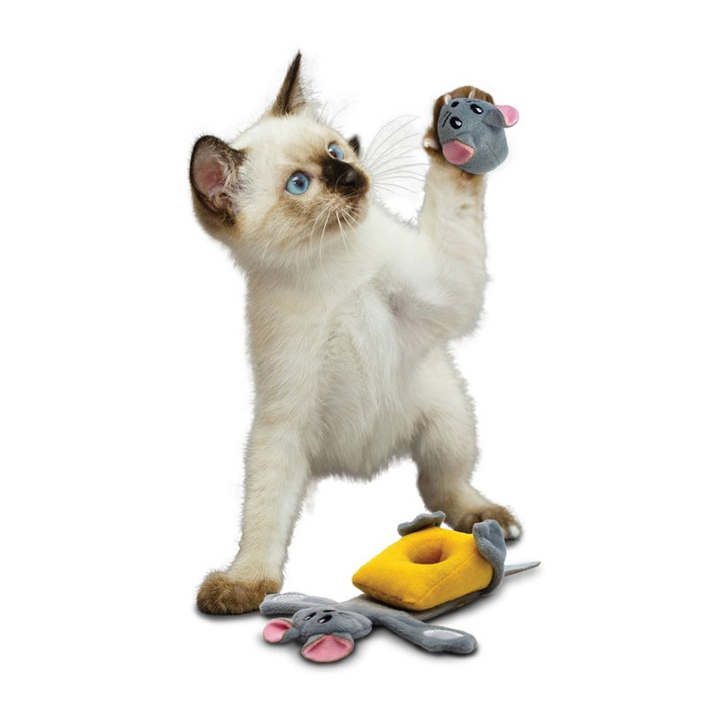 Brinquedo para gato Kong  PULL-A-PARTZ Cheezy Queijo