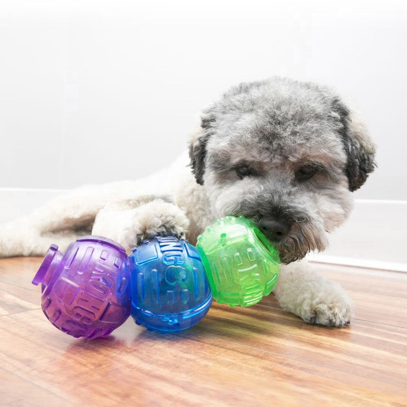 Brinquedo Kong Lock-It Recheavel Para Cães com 2 Bolas Tamanho Grande