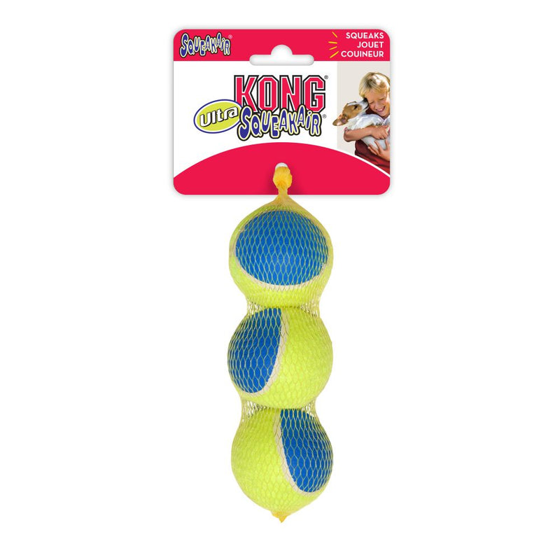 Bola de Tennis Kong Ultra Squeakair Ball Medio -Pacote com 3