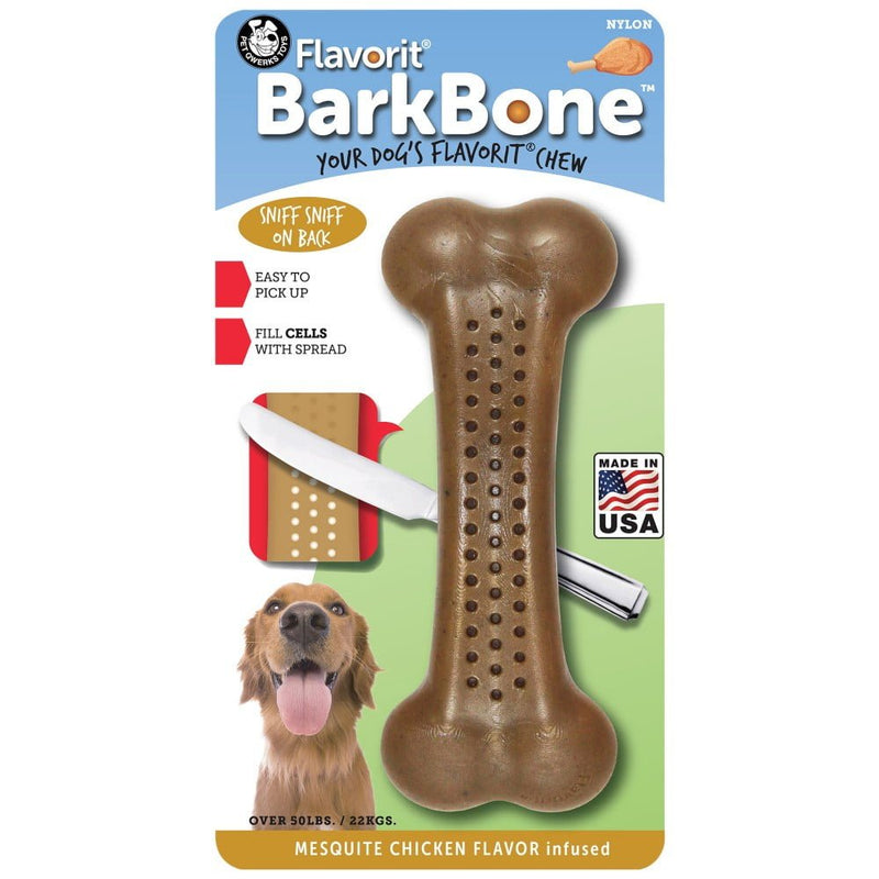 Osso de Nylon Pet Qwerks Flavorit Barkbone Frango para Cachorro