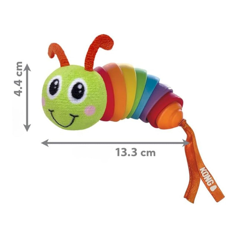 KONG Bat-a-Bout Clackz Caterpillar Brinquedo para Gato