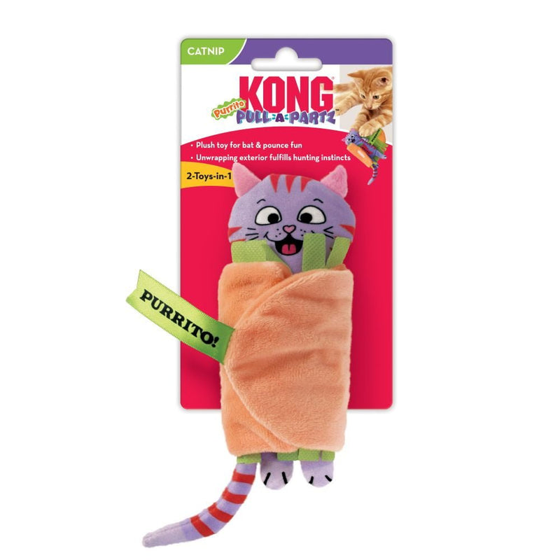 Brinquedo kong pull-a-partz purrito para gatos
