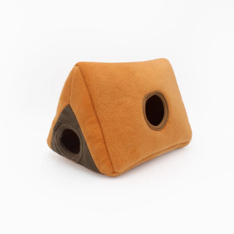 Pelucia Surpresa Zippy Paws Camping Burrows Apito para Cachorro