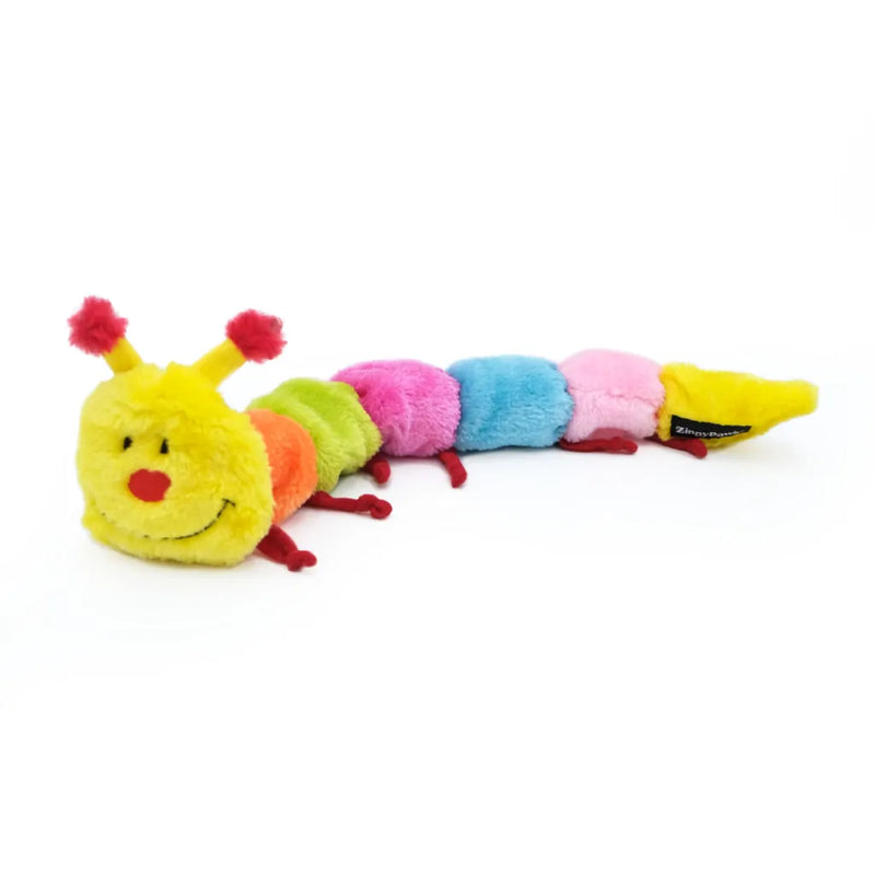 Pelucia ZippyPaws Caterpillar (Lagarta) Para Cães