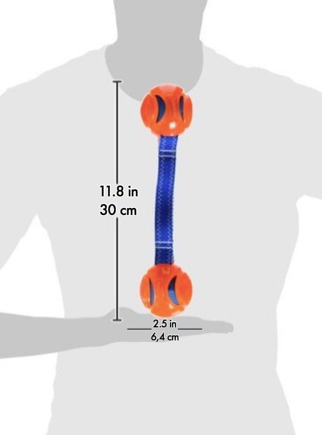 Chuckit! Hydro Duo Tug com Água Médio